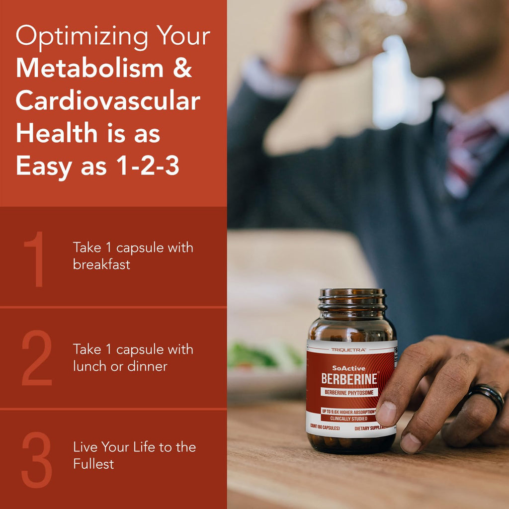 SoActive Berberine 550mg: 9.6X Higher Absorption, Clinically Studied