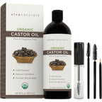 Buy now Viva Naturals Cold pressed Organic Castor Oil 16 fl oz - Castor Oil for Face, Eyelashes, Traditional Eyebrow Serum, Hair Oil - Certified Organic & Non-GMO at indiglob india