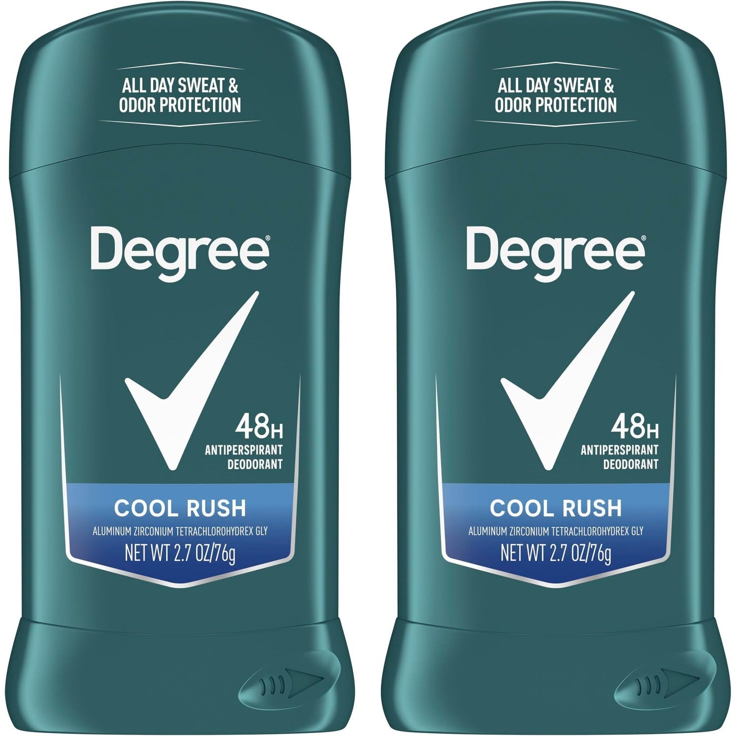 Degree Men Original Antiperspirant Cool Rush Twin Pack Sweat 2 Pack 2.7 oz | 48-Hour Sweat & Odor Protection for Men