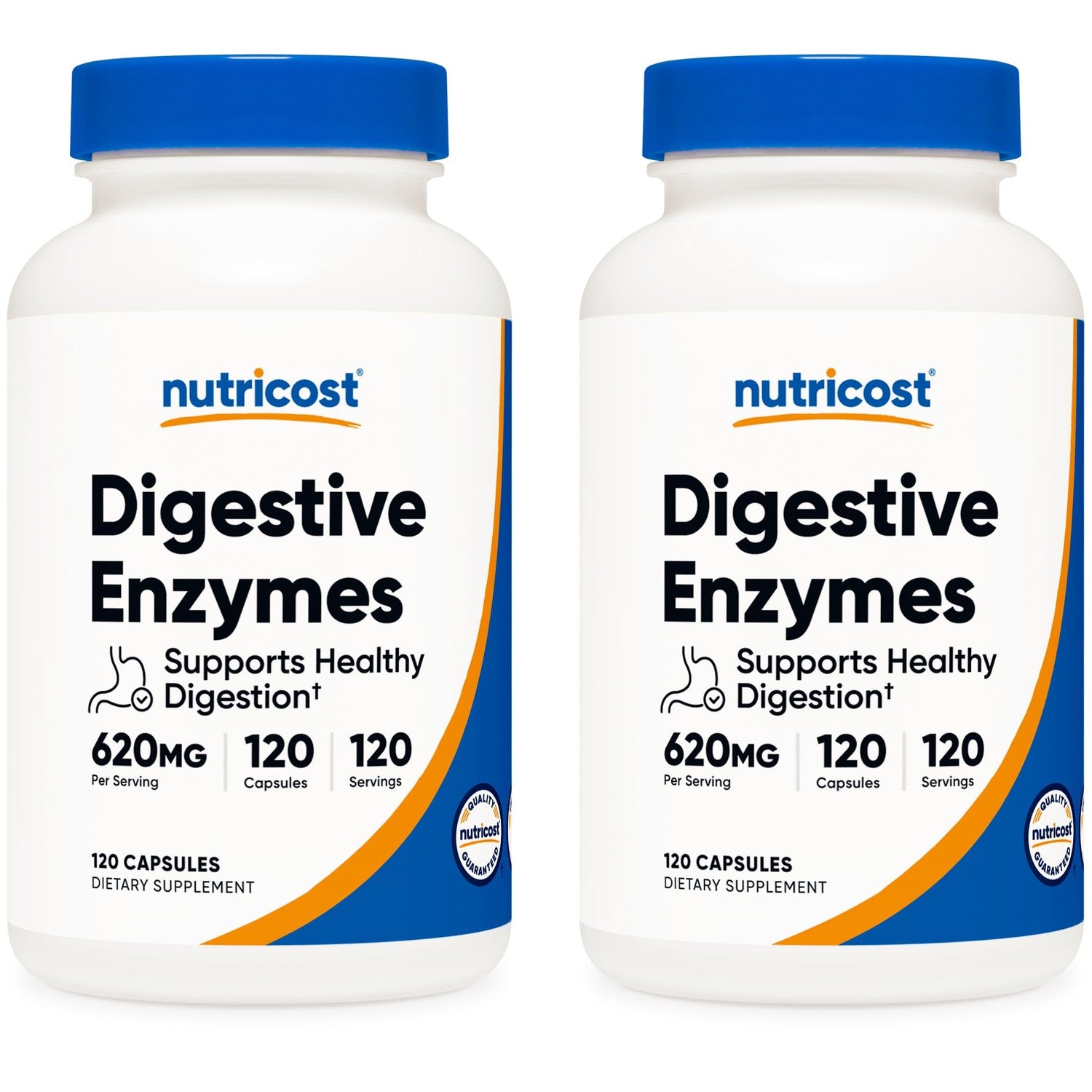 Nutricost Digestive Enzymes (620mg) 120 Capsules | Complete Digestive Enzyme Supplement