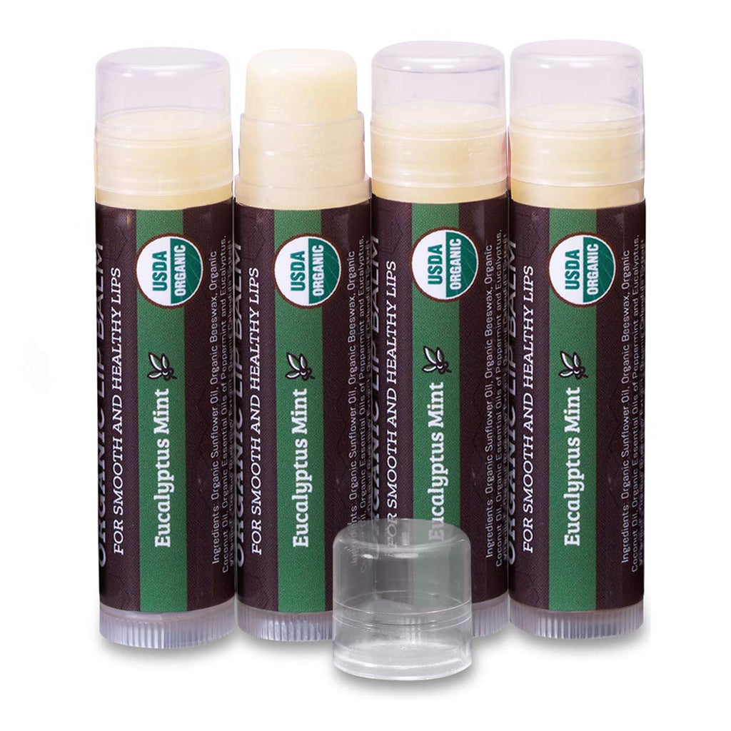 Buy now Earth's Daughter USDA Organic Lip Balm 6-Pack - Fruit Flavors, Beeswax, Coconut Oil, Vitamin E - Best Lip Repair Chapstick for Dry Cracked Lips - Moisturizing Lip Care at indiglob india