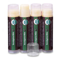 Buy now Earth's Daughter USDA Organic Lip Balm 6-Pack - Fruit Flavors, Beeswax, Coconut Oil, Vitamin E - Best Lip Repair Chapstick for Dry Cracked Lips - Moisturizing Lip Care Organic Eucalyptus Mint 4-Pack at indiglob india