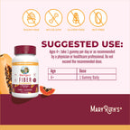 MARYRUTH'S Fiber Gummies for Adults, Sugar Free, 60 Count, 2 Month Supply | Soluble Fiber Supplement, Gut Health & Digestion Support, 3g Fiber per Gummy, Vegan