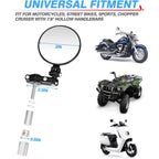 Buy now MICTUNING Universal Motorcycle Mirrors - 3 Inch Round Folding Bar End Side Mirror Compatible with Honda, Scooter, Suzuki, Yamaha, Kawasaki, Victory and More at indiglob india