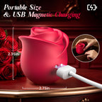 Rose Sex Toy Sucking Vibrator - Rose Toy Clit Sucker App Control Vibrator with 10 Suction Modes for Clitoral, Anal & Nipple Stimulation, Female Adult Sex Toys for Women Couples Oral Sex Pleasure