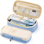 Buy now EASTHILL Big Capacity Pencil Pen Case Office College School Large Storage High Capacity Bag Pouch Holder Box Organizer Light Blue at indiglob india