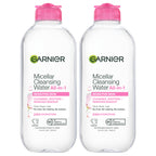 Garnier Micellar Water, Hydrating Facial Cleanser & Makeup Remover, Suitable for Sensitive Skin, Vegan, Cruelty Free, 13.5 Fl Oz (400mL), 1 Count