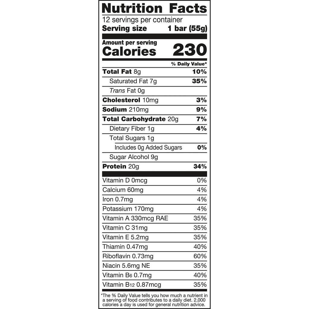 FULFIL Chocolate Chocolate Chip Flavored Protein Bars, 1.94 oz (12 Count)