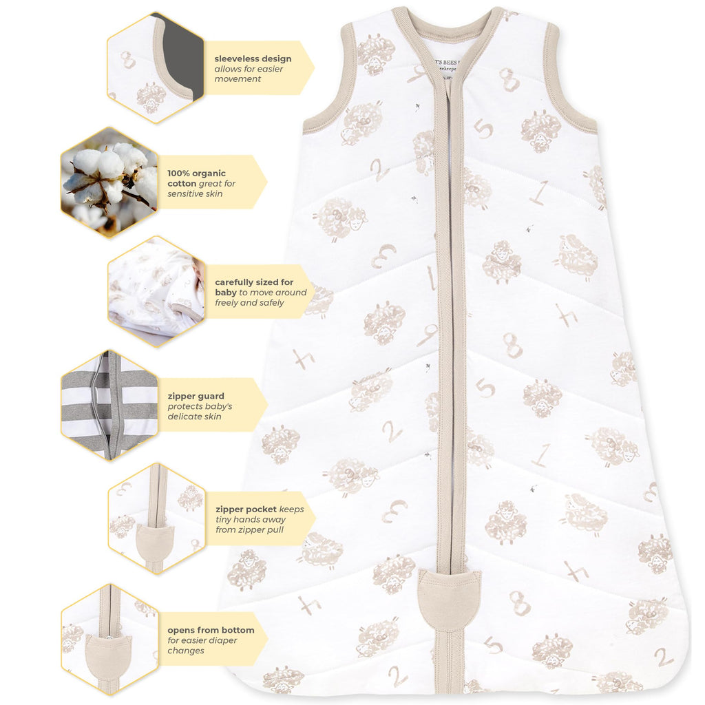 Buy now Burt's Bees Baby unisex-baby Beekeeper Wearable Blanket, 100% Organic Cotton, Swaddle Bag at indiglob india