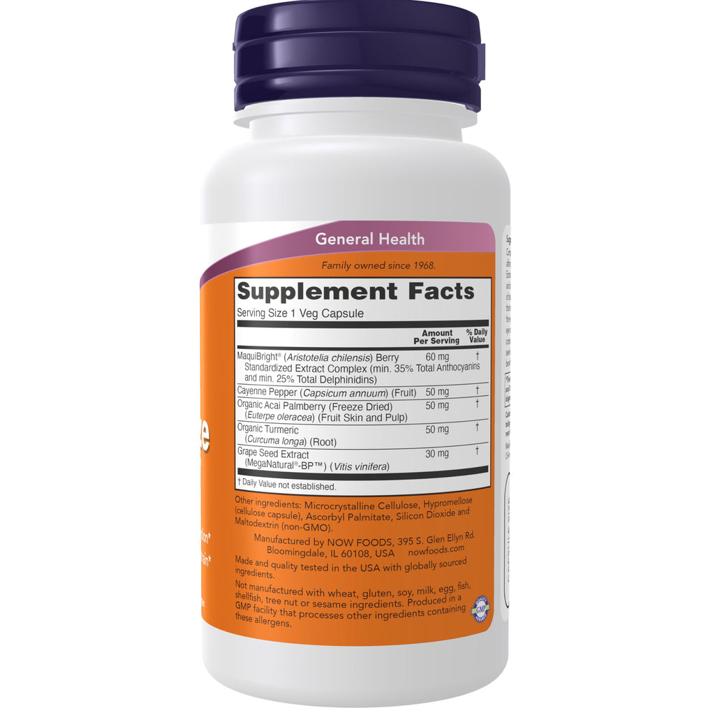 Buy now Now Supplements, Eye Moisturize with MaquiBrightÂ®, Ocular Health*, Promotes Healthy Tear Production*, Defense Against Normal Eyestrain*, 60 Veg Capsules at indiglob india