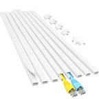 Buy now Yecaye Cord Hider, 113in One-Cord Cable Concealer, Cord Covers for Wires on Wall, Easy Install Cable Management Kit for 2 Small Wires, Cables Raceway Home Office, W0.59in H0.4in, White at indiglob india