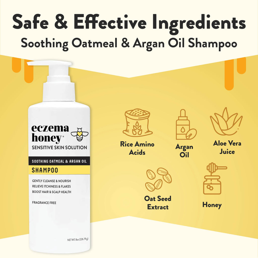 ECZEMA HONEY Nourishing Shampoo, Daily Dandruff Shampoo (8 Oz)