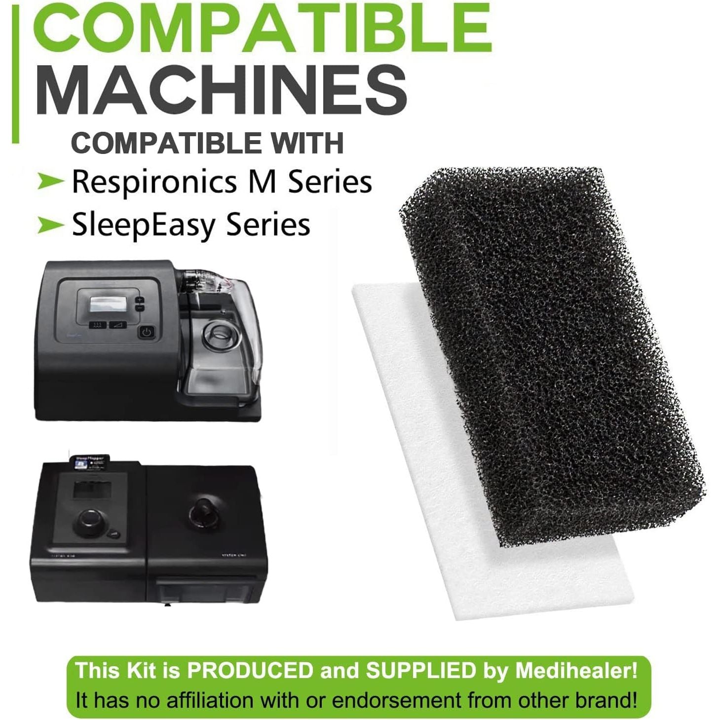 Buy now 40 Packs CPAP Filters - Foam Filter and Ultra Fine Filters Supplies for Respironics M Series, for PR System One, for SleepEasy Series - Medihealer Premium Disposable Filter at indiglob india