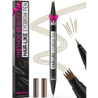 Buy now iMethod Microblading Eyebrow Pen - Eyebrow Pencil Magical 2-in-1 Dual-Ended Eye Brow Pencils for Women with 4-Fork-Tip & Ultra Precise Brush-Tip Create Natural Hair-Like Brows, Last All-Day, Brown at indiglob india