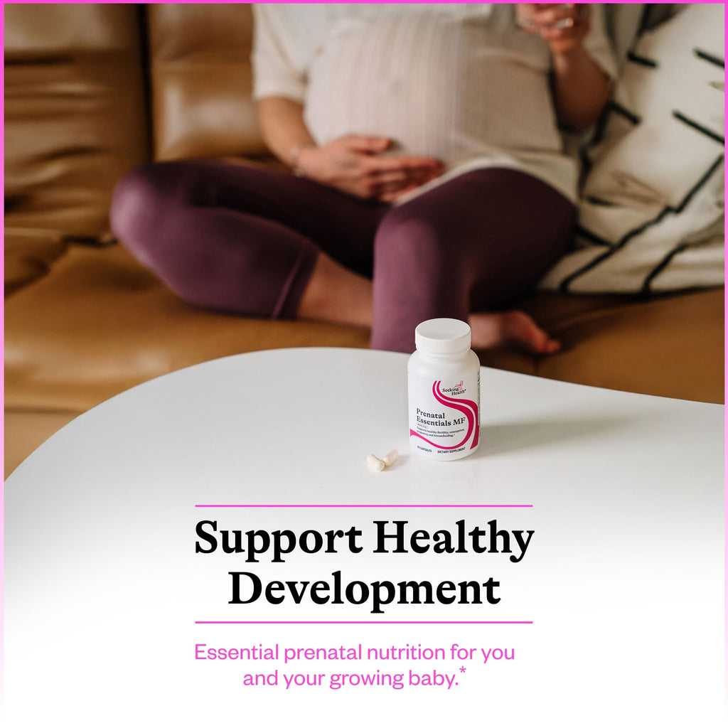 Seeking Health Prenatal Essentials MF - Brain Development & Methylation Support - Methyl-Free Vegetarian Capsules with Selenium, Vitamin B6, Zinc & Vitamin B12-60 Capsules