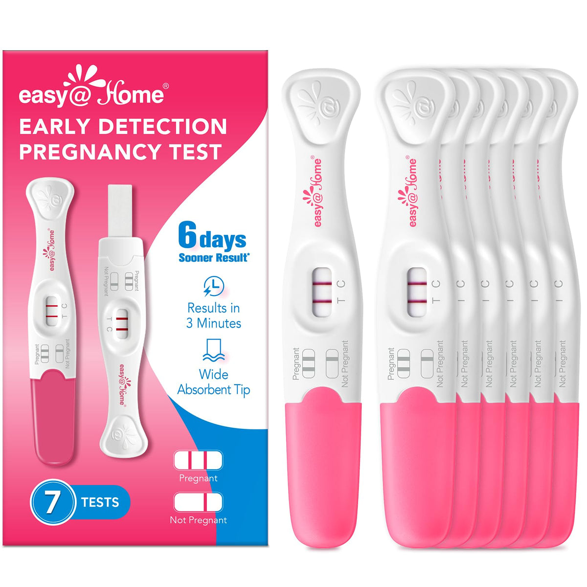 easy@Home Early Pregnancy Tests: 6 Days Before Missed Period*