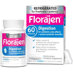 Florajen Digestion Probiotic, Advanced Relief, 60 Capsules | Gas, Bloating, & Constipation, Lactobacillus for Gut Health, Regularity, & Balanced Flora, Refrigerated Potency & Freshness