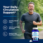 Diosmin Hesperidin 1000mg for Leg Circulation & Vein Support*, 180 Capsules | Diosmin & Hesperidin - 90 Day Supply Of Easy-To-Swallow Capsules For Vein Health, Capillaries & Lymphatic Flow