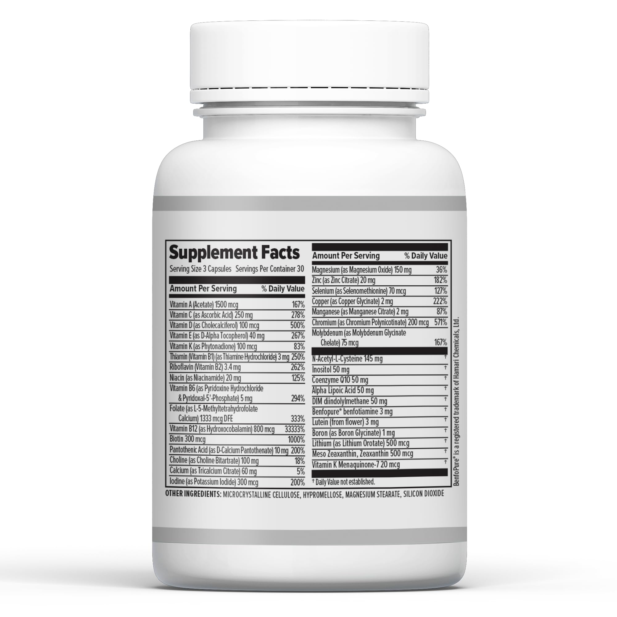 10X Health Methylated Multivitamin - 90 Capsules | Mthfr Supplement: 34-in-1 Formula, 800mcg B12, 5-MTHF & NAC, Methyl B Complex, Non-GMO