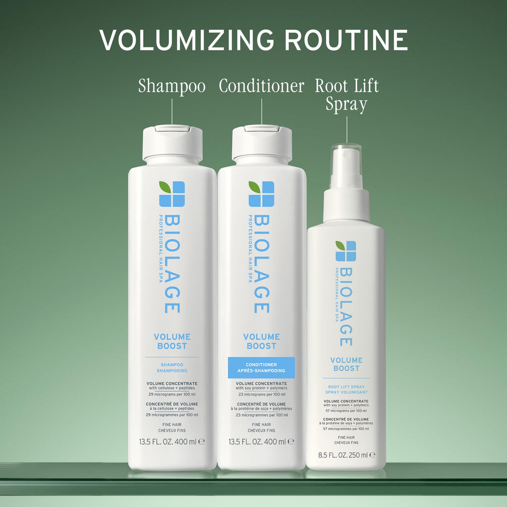 Biolage Volume Boost Shampoo – For Fine Hair | Creates Lasting, Lightweight Volume, Root Lift & Shine, With Cellulose and Peptides, Vegan, Paraben and Silicone-Free