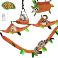 Buy now 5Pcs Sugar Glider Supplies Cage Accessories Hammock Set Hanging Bed Hideout for Small Animal Pets Hamster Guinea Pig Squirrel Gerbils Default at indiglob india