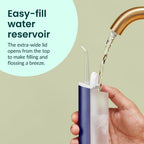 quip Water Flosser with Replacement Tip Cordless Dental Pick, Midnight Blue