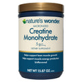 Nature's Wonder Micronized Creatine Monohydrate Powder, 90 Servings | 5g Pure Creatine per Serving, Unflavored, Gluten-Free, Lean Muscle, Strength, Recovery Support for Women & Men, RD-Formulated