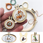 Buy now ZOCONE 10 Pack Mini Embroidery Hoops - Small Round & Oval Wood Hoops for DIY Embroidery Projects at indiglob india