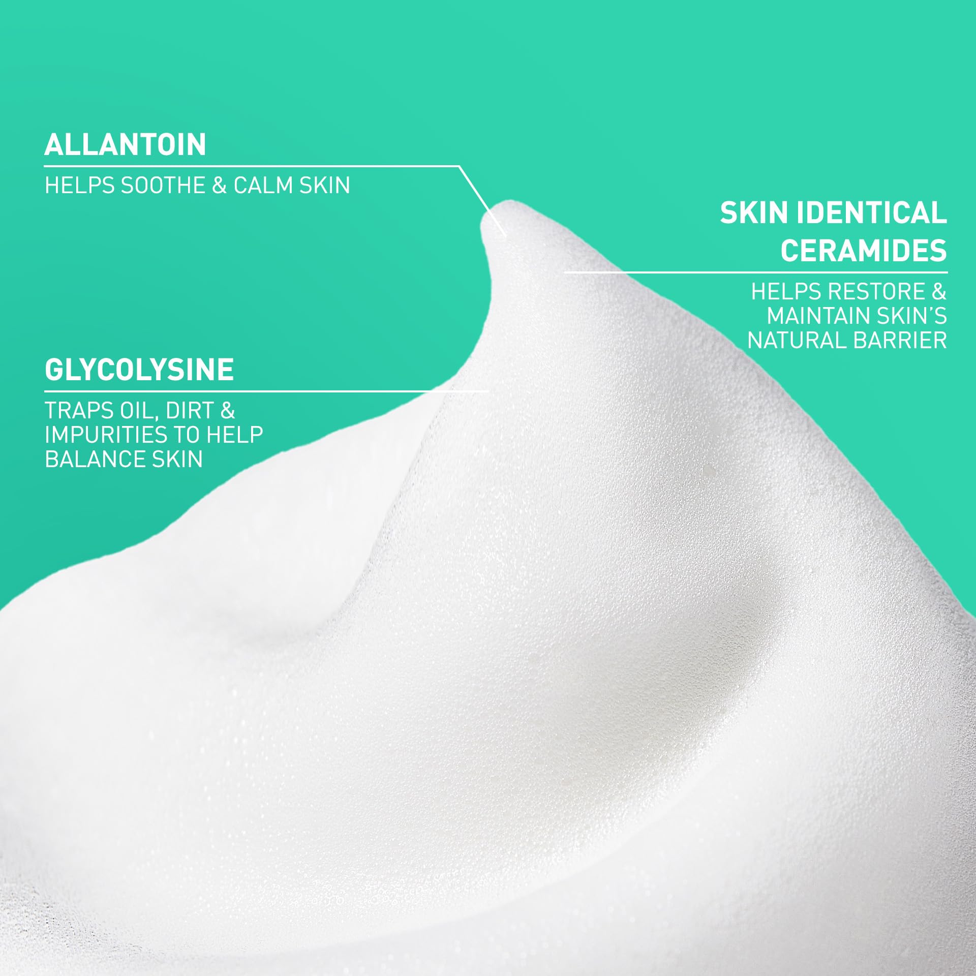 CeraVe Air Foam Face Wash, Hydrating Facial Cleanser, Combination Skin, 8oz | Foaming Facial Cleanser That Balances Combination Skin, Delivering 8-Hour Oil Control and 24-Hour Hydration