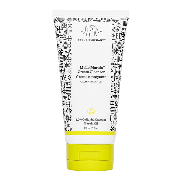 Drunk Elephant Mello Marula Cream Cleanser - 150 ml/5 fl oz - Calming Face Wash - Clean Clinical Skincare - Cruelty-Free - Dermatologist-Tested - Free of Essential Oils, Silicones, and Fragrance