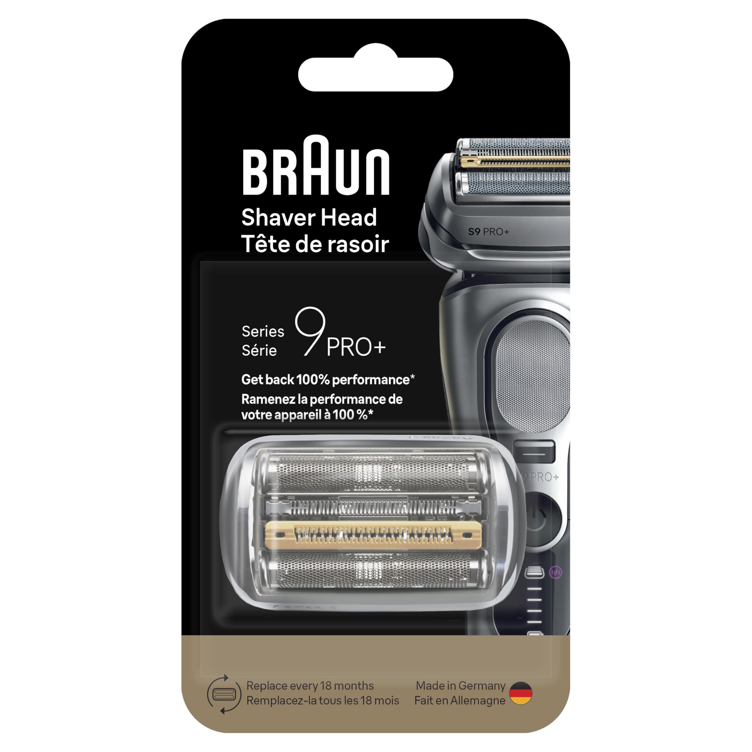 Series 9 Men's Electric Shaver Head Original Replacement Blade, Silver 94M