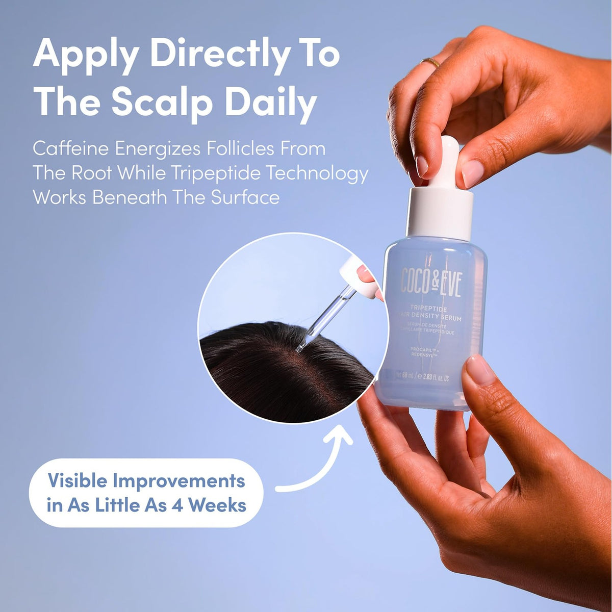 Coco & Eve Tripeptide Hair Care Density Serum, Scalp Treatment - 2.03 fl oz