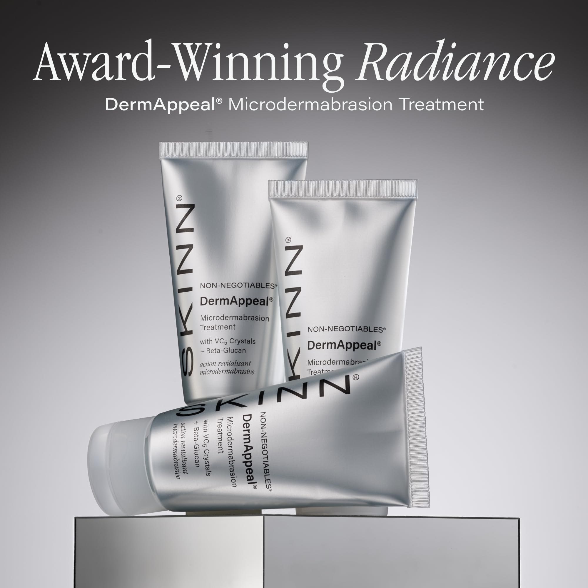 SKINN DermAppeal® Microdermabrasion Facial Scrub for Men & Women - 2oz | Anti-aging Exfoliating Scrub with Vitamin C & Fruit Enzymes - Brightens, Smooths Wrinkles & Dull Skin