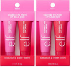 Buy now e.l.f. Squeeze Me More Lip Balm Duo, Moisturizing Balm For A Sheer Tint Of Color, Made With Hyaluronic Acid, Vegan & Cruelty-Free, Cherry & Bubblegum (Pack of 2) at indiglob india