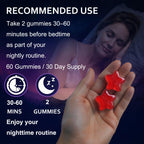 ZAYMAN Melatonin Free Sleep Gummies, Natural Sleep Aid for Adults, 60 Count