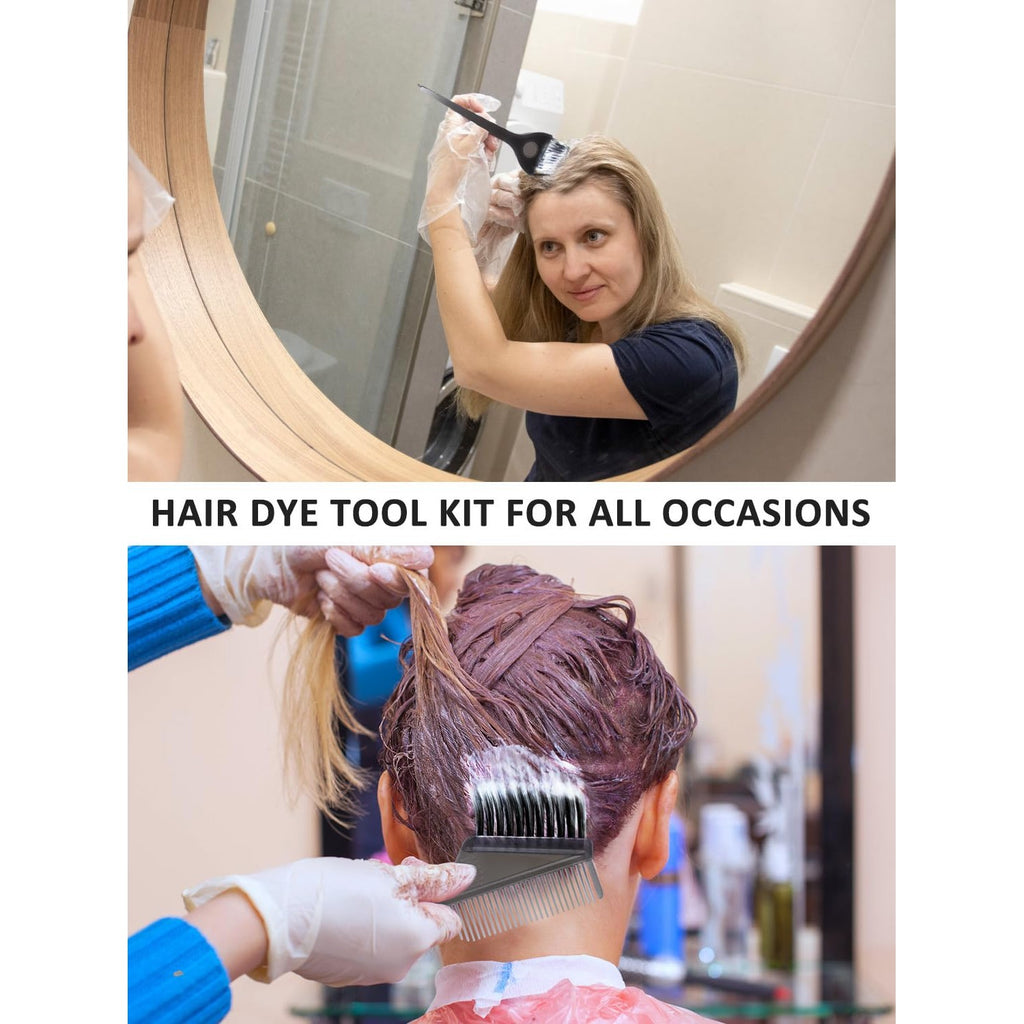 YOOVR 6pcs Hair Dye Bleach Kit with Hair Dye Brush and Bowl Set