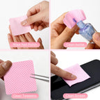 720Pcs Lint Free Nail Wipes, Absorbent, Soft, Non-Woven, No Lint | Nail Supplies, Nail Polish Wipe, Pads Gel Nails, Naile Glue Wipes, for Fingernail Polish Remover Eyelash Extensions Nail Art