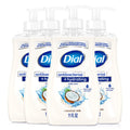 Dial Antibacterial Hydrating Liquid Hand Soap, Coconut Milk, 11oz, 4-Pack | Clinically Proven Moisturizing, Gentle for Frequent Use, No Sulfates, Parabens, Phthalates, #1 Doctor Recommended