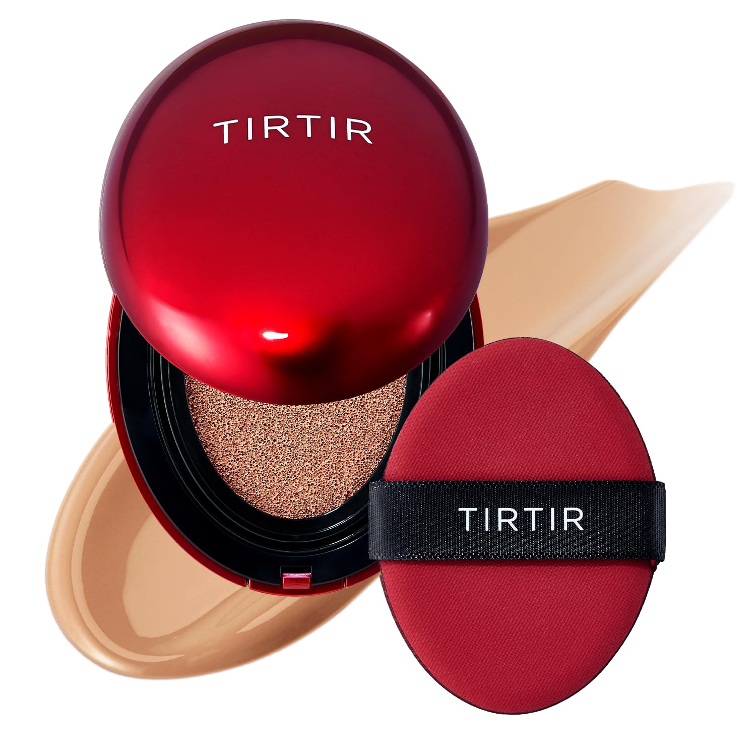Buy now TIRTIR Mask Fit Red Cushion Foundation | Full coverage, Weightless, Skin fit, Satin Glow Finish, Korean Makeup BB Foundation, beauty, Tattoo cover up, Buildable (#21N Ivory, 0.63 Fl Oz) 29C Taupe Beige 0.63 Fl Oz (Pack of 1) at indiglob india