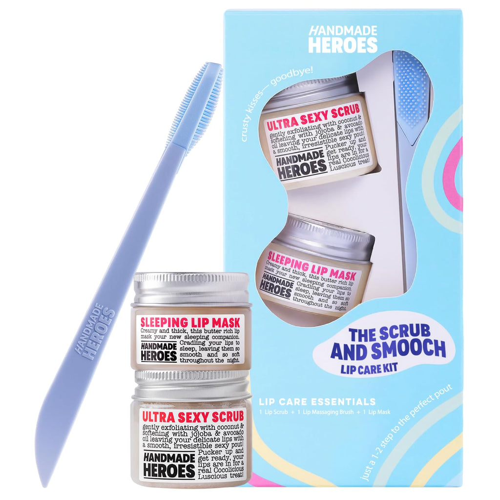 Buy now Handmade Heroes 100% Natural Lip Scrub, Vegan Conditioning Coconut Exfoliator - Gentle Exfoliant, Sugar Polish and Scrubber for Chapped Dry Lips, 1oz (Coconut Sorbet) at indiglob india