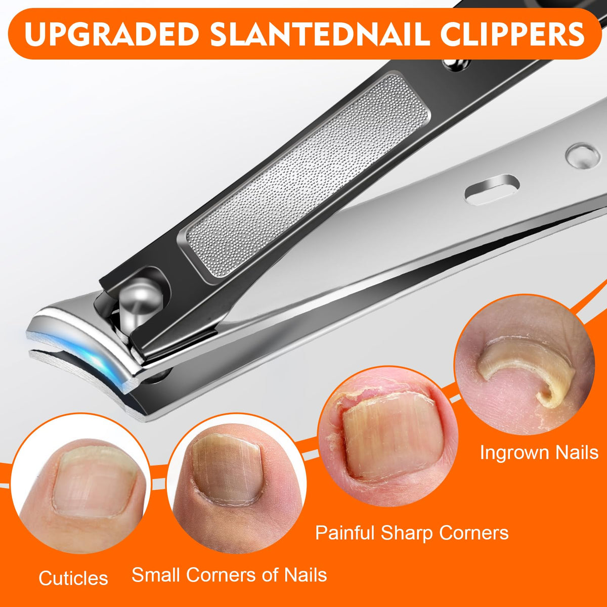 Toe Nail Clippers for Men, Toenail Clippers for Thick Nails for Seniors