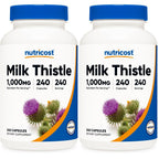 Nutricost Milk Thistle Extract 240 Capsules, 240 Servings, Gluten Free | Vegan, GMO-Free