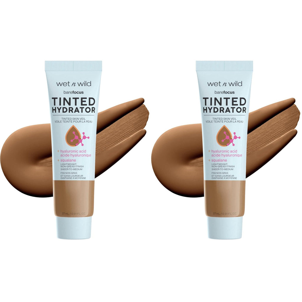Buy now wet n wild Bare Focus Tinted Hydrator Tinted Skin Veil, Lightweight Buildable Coverage with Hyaluronic Acid & Vegan Squalane, Semi-Matte Finish, Cruelty-Free - Light at indiglob india