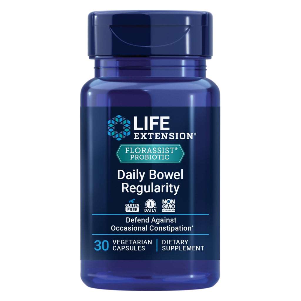 Life Extension FLORASSIST Daily Bowel Regularity Probiotic, 30 Capsules