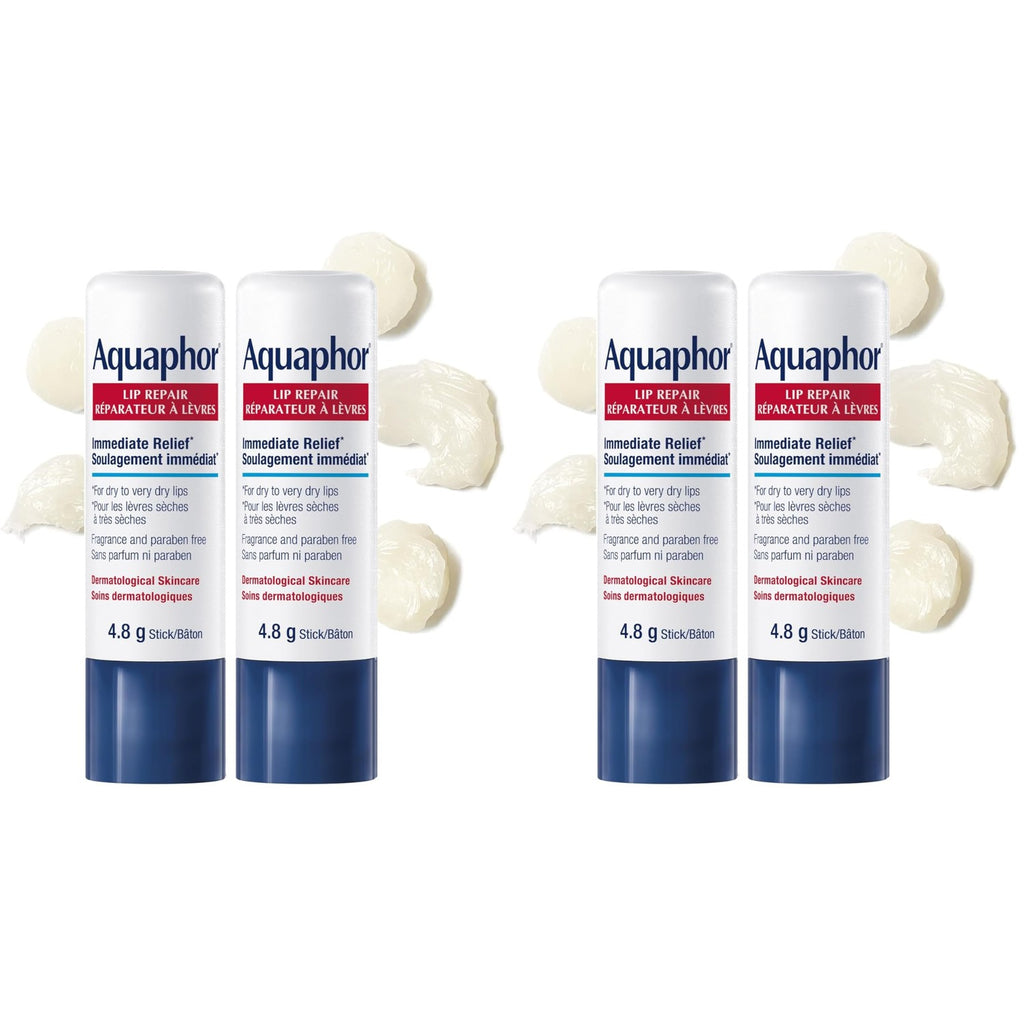 Aquaphor Lip Repair Stick, Moisturizing Lip Balm Pack, Relieves Dryness, 0.17 Oz Stick, Pack of 2 | Lip Balm Moisturizers with Jojoba Oil and Shea Butter, Immediate Dry Lip Relief, Paraben and Fragrance Free