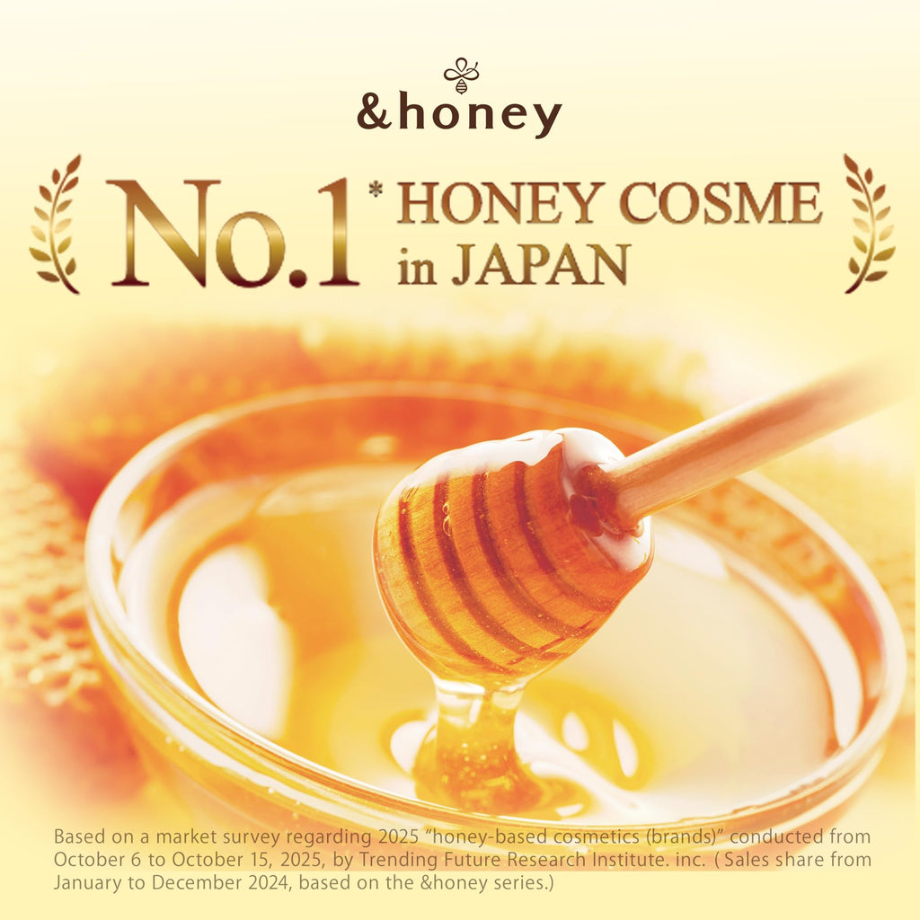 [Genuine Product] &honey Melty Moist Repair Shampoo & Conditioner Set 440mL+450g/14.87.fl.Oz+15.69Oz Sulfate-Free Moisturizing Hair Care Tame Frizz Waves