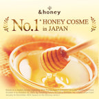 [Genuine Product] &honey Melty Moist Repair Shampoo & Conditioner Set 440mL+450g/14.87.fl.Oz+15.69Oz Sulfate-Free Moisturizing Hair Care Tame Frizz Waves