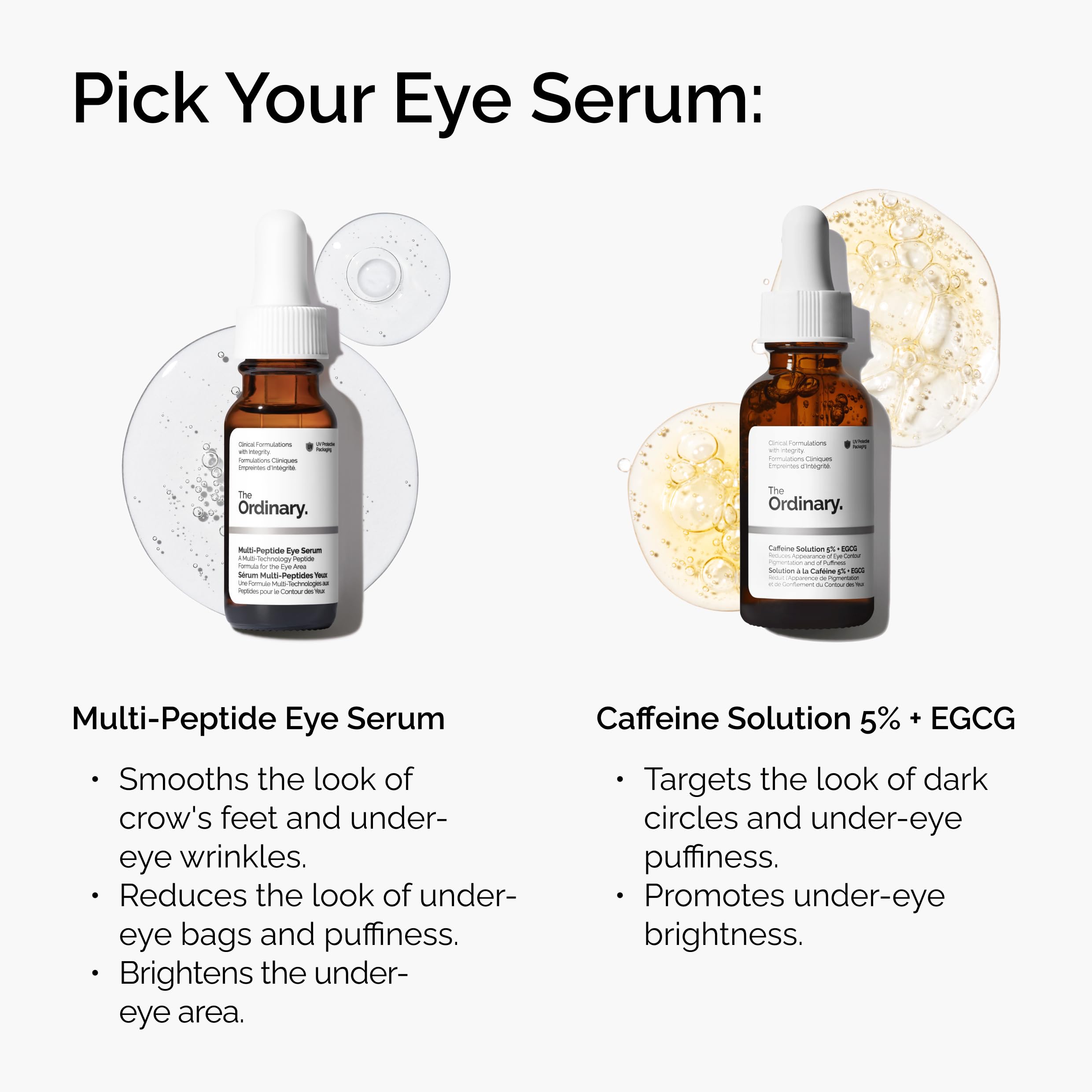 The Ordinary Multi-Peptide Eye Serum, Anti-Aging Formula for Crow’s Feet, Dark Circles & Puffiness