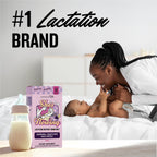 Legendairy Milk She's Flowing Lactation Hydration Mix, 18 Stick Packs | Blackberry Lemonade Electrolyte Sticks with Coconut Water, Moringa and Milk Thistle, Fenugreek-Free Postpartum Hydration