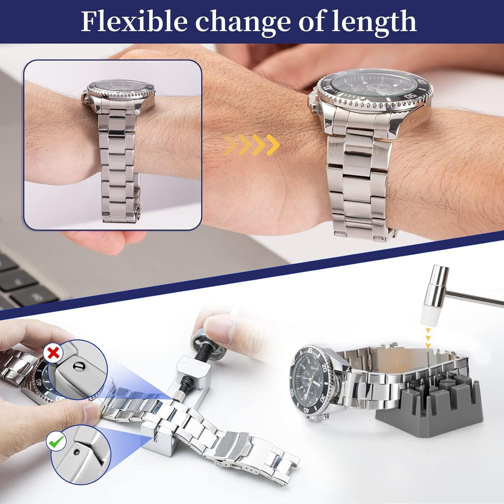 Buy now 【2025 Upgrade】Eventronic Watch Repair Kit, Watch Link Removal Kit, Watch Battery Replacement Tool Kit & Strap Adjustment, Watch Tool Kit with Spring Bar, Case Opener, Link Remover, Carrying Case at indiglob india